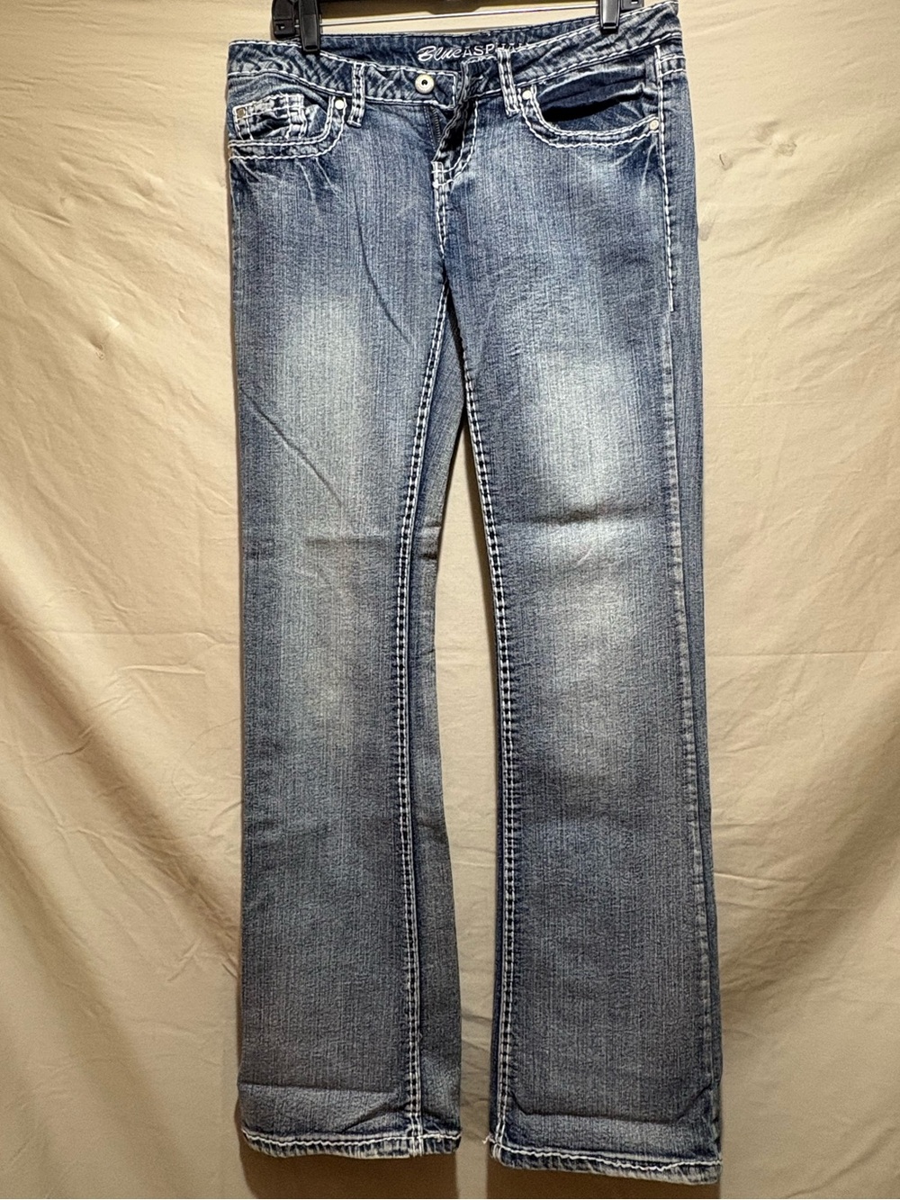 Blue Asphalt Size 11 Light Wash Flare Jeans